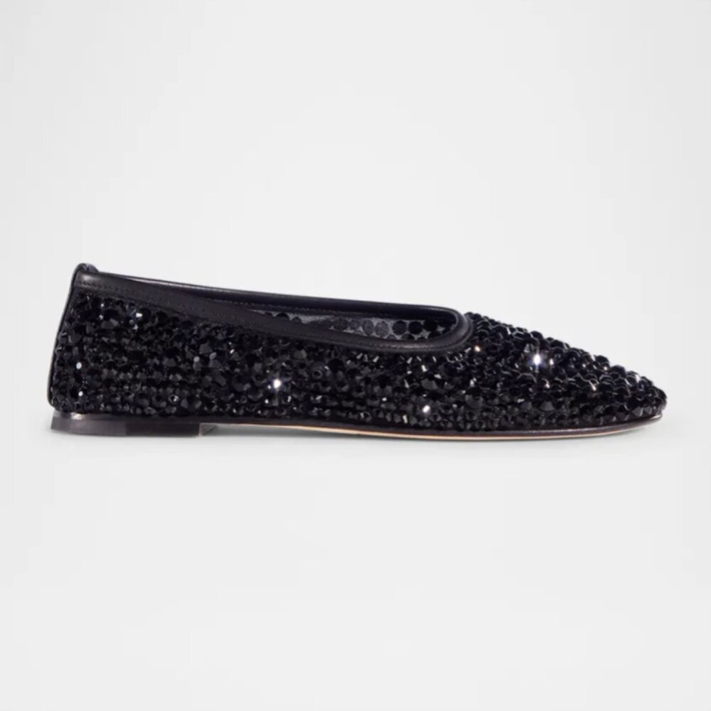 Dear Frances Balla Large Crystals Ballet Flat, Size 39 Almost Brand New